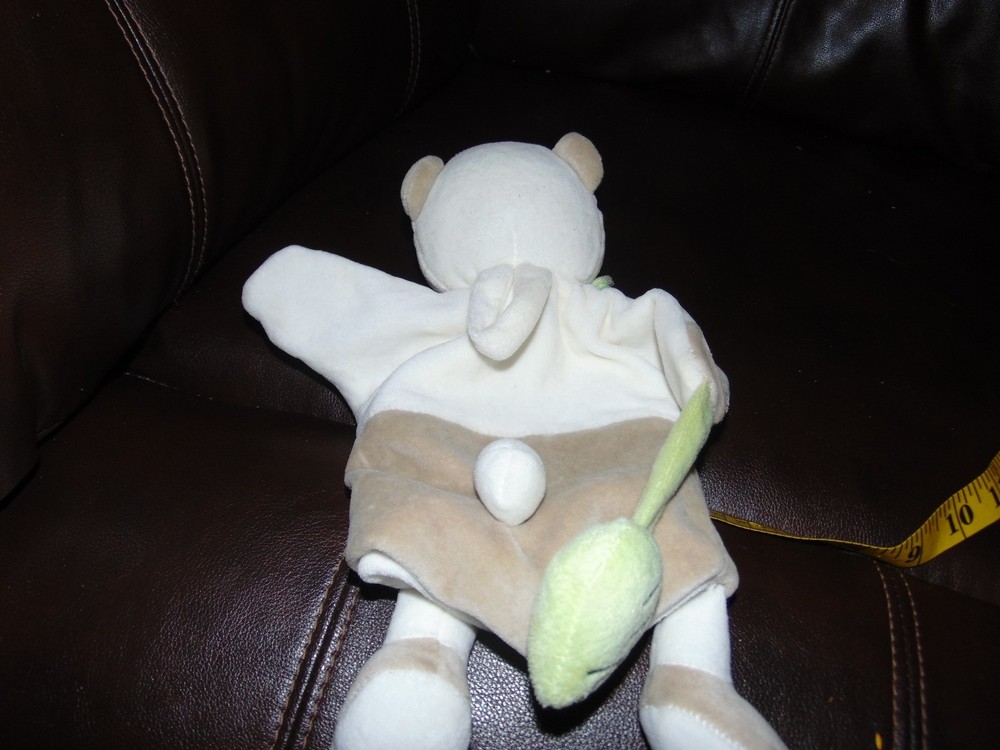 DouDou Panda Bear puppet and rattle plush
