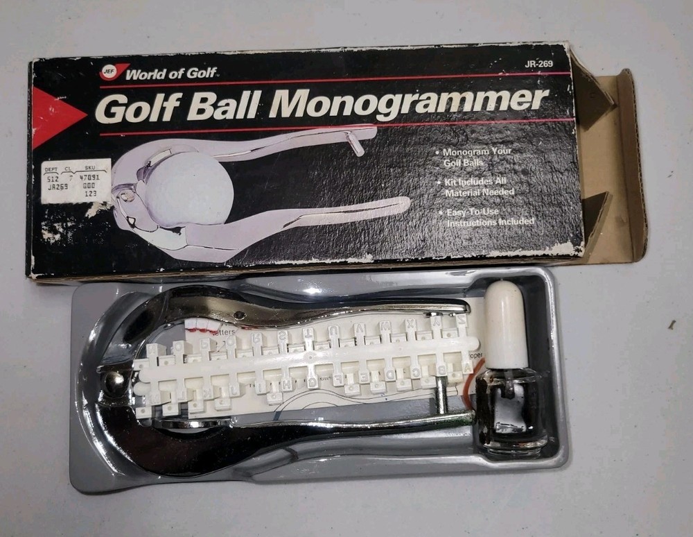 Golf Ball Monogrammer Press And Accessories