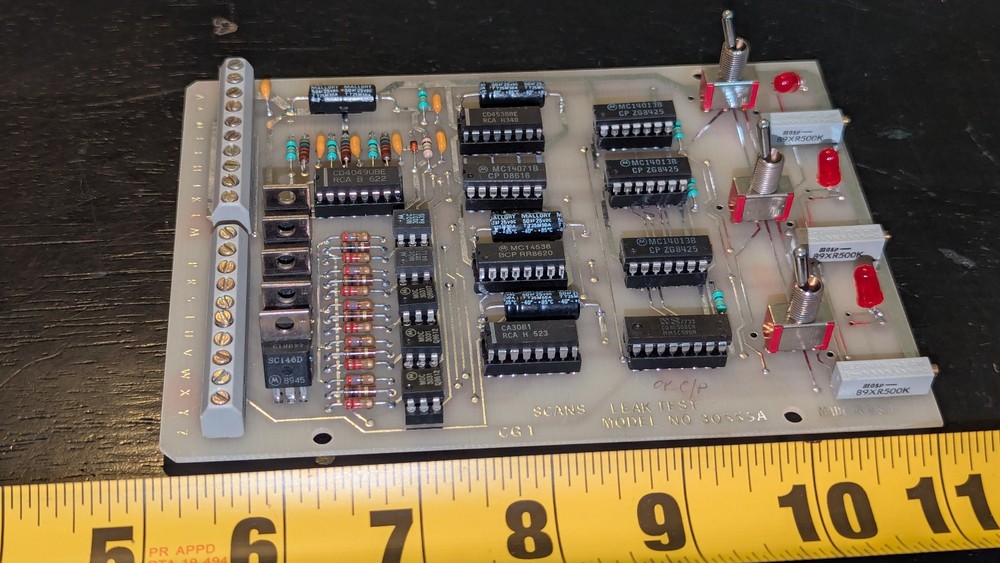 Scans CGT Leak Test PC Board Model 30555A