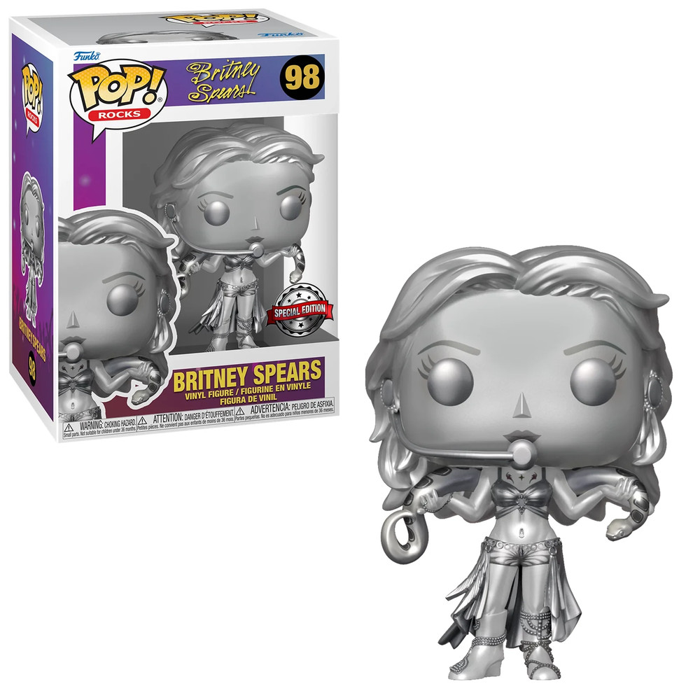 Funko POP! Rocks Britney Spears Slave 4U Metallic Exclusive