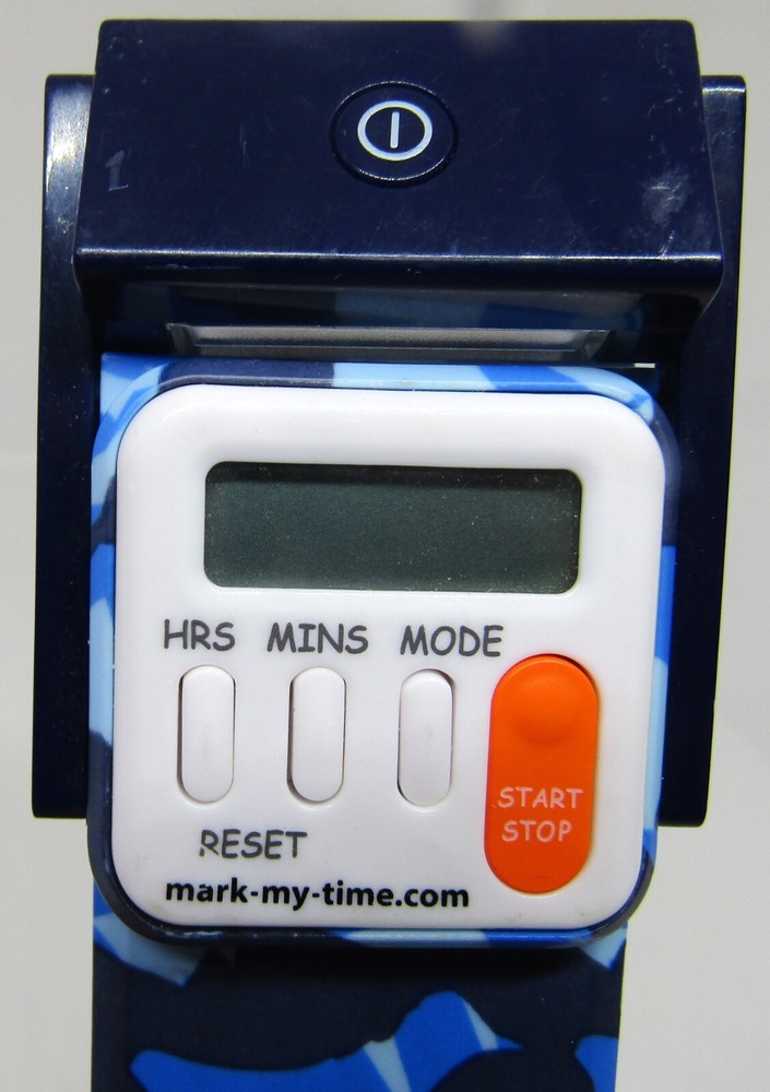 Mark-My-Time LED Book Light with Digital Bookmark and Reading.