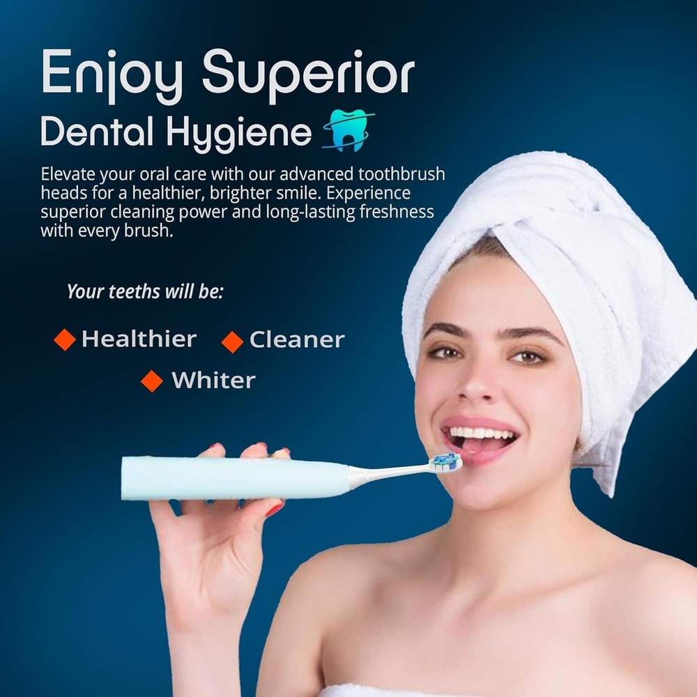 ‏Philips Sonicare Toothbrush Replacement Heads - 8 Pack