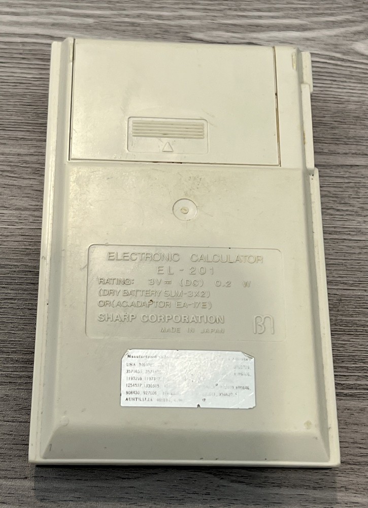 Sharp EL-201 Vintage 1970’s Calculator. Tested - FREE SHIP!