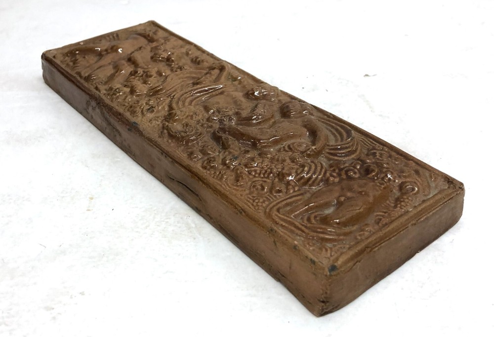 Antique Tile with Cherubs and Putto