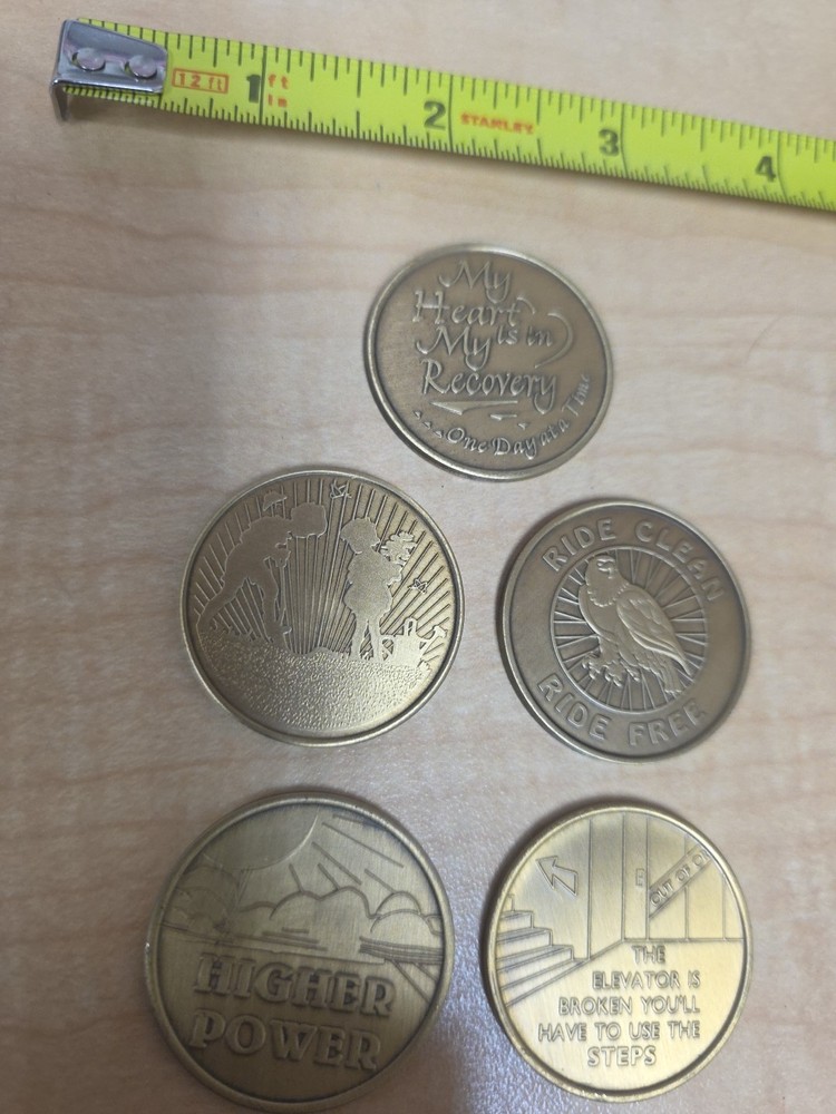 5 Sobriety Coins