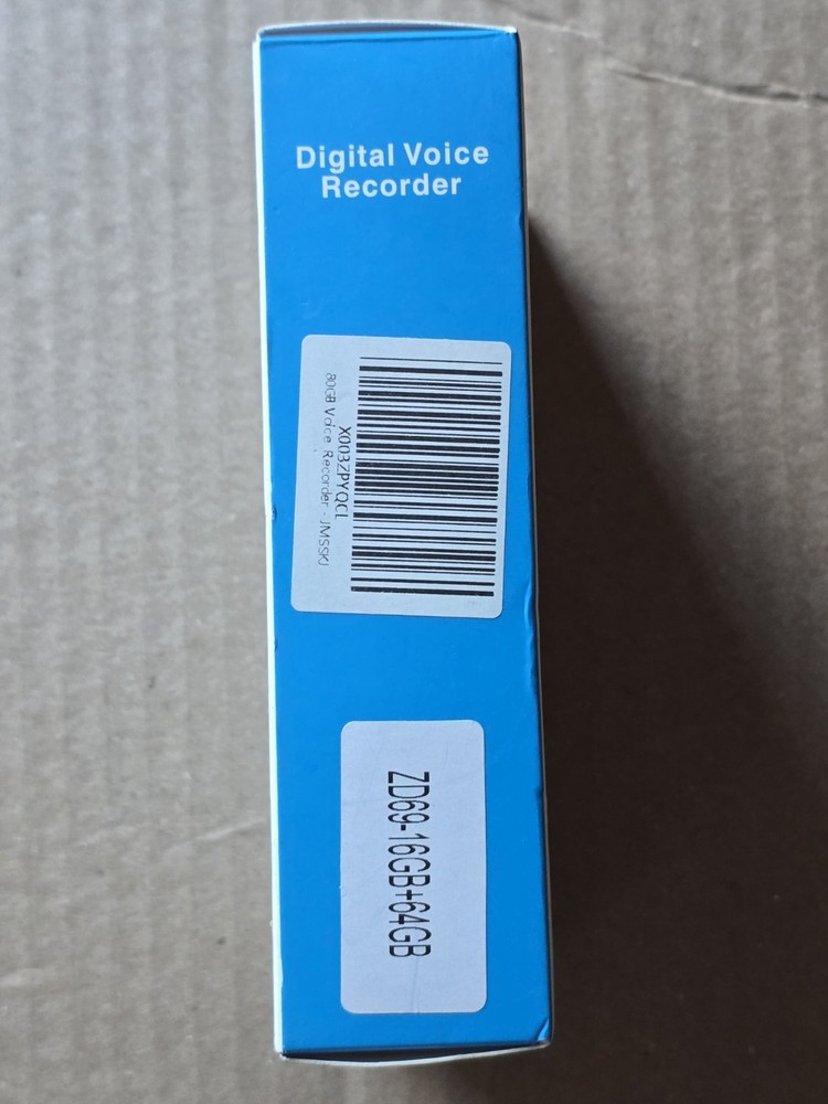 Professional Digital Voice Recorder 80GB, NIB