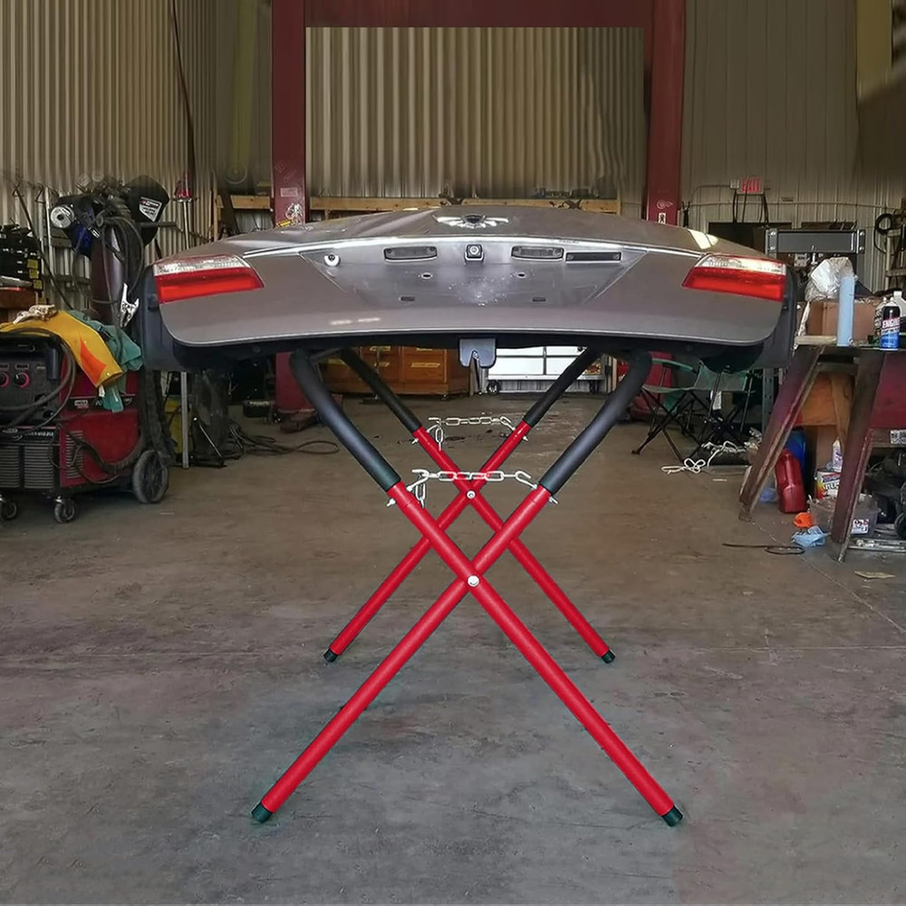 Adjustable Auto Body Fender & Panel Work Stand Foldable Steel Support