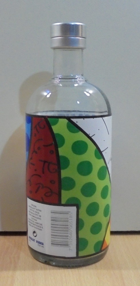 ABSOLUT VODKA LIMITED EDITION BOTTLE 700ML EMPTY DESIGNED BY ROMERO BRITTO