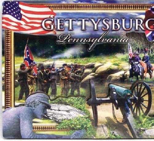 GETTYSBURG DEVILS DEN WOODEN REFRIGERATOR MAGNET NEW