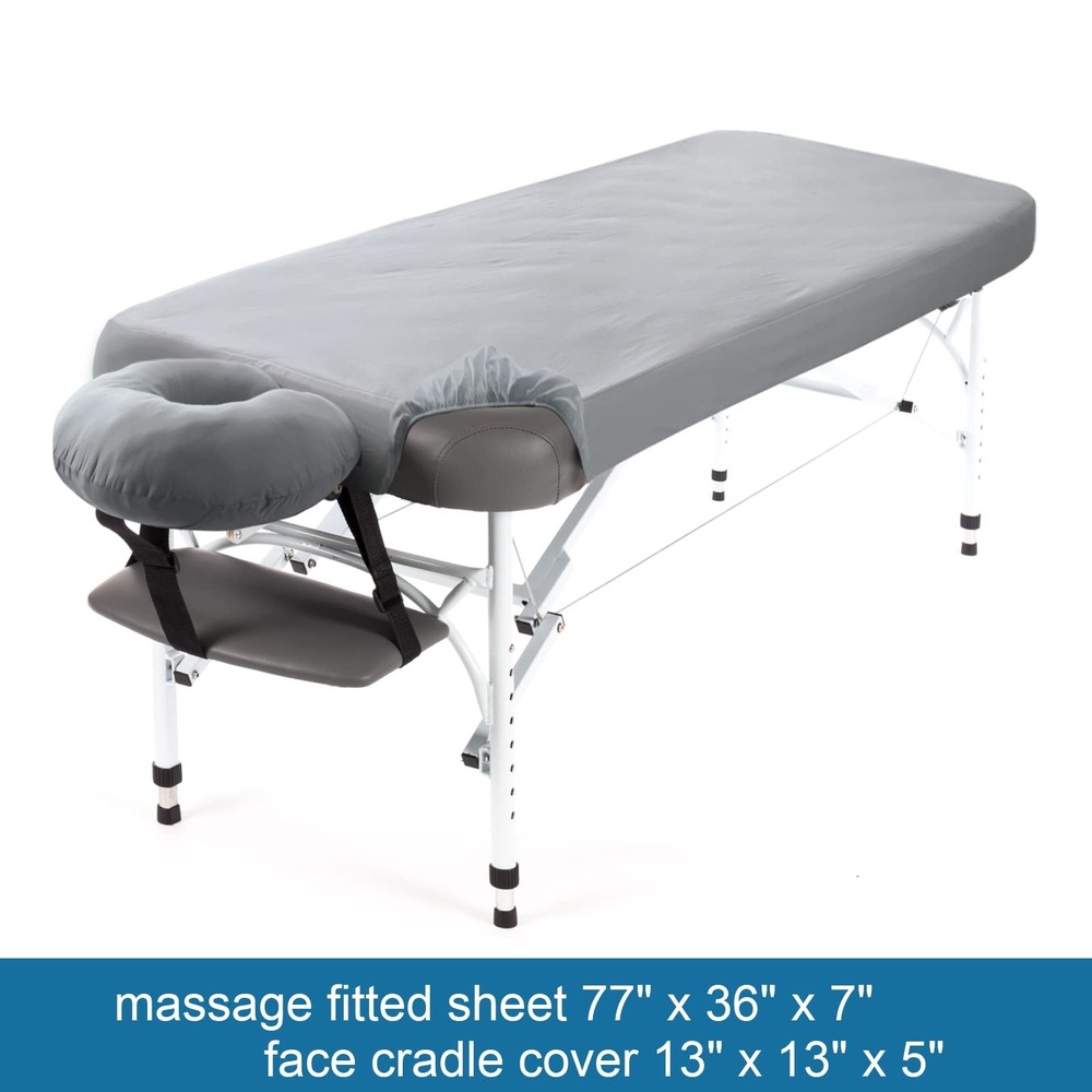 Waterproof Massage Table Sheets Massage Table Cover Set 2- Piece Include Mass...