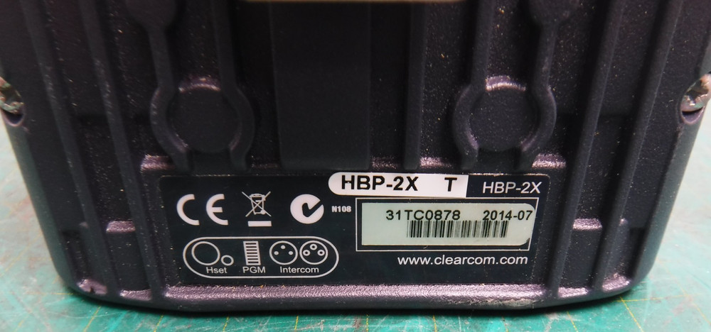 Clear-Com HelixNet HBP-2X 2-Channel Digital Intercom Beltpack