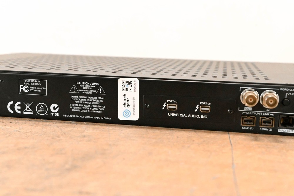 Soundcraft Realtime Rack UAD Plug-In Processing Unit CG01QLC