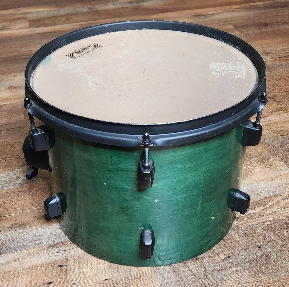 Percussion Tom Drum 12"x9.5" Green Wrap - Fair