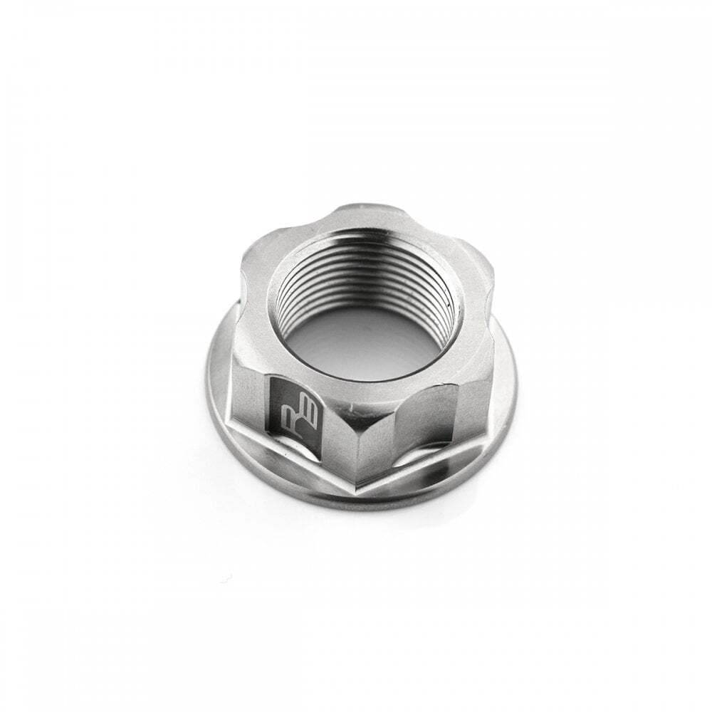 Titanium Flanged Nut M18x(1.50mm) Front Axle Nut