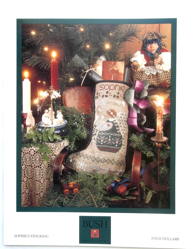 Shepherd's Bush Cross Stitch Pattern Leaflet: SOPHIE'S STOCKING