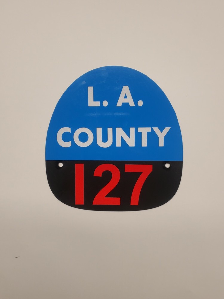 LA COUNTY 127 FIRE HELMET SHIELD