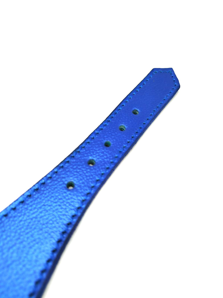 Dog Collars - Original Leather - Comfortable Inner - Blue