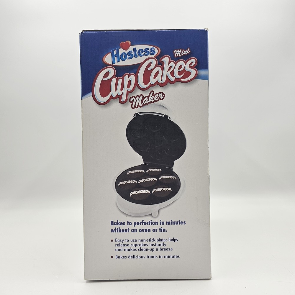 Hostess Mini Cupcakes Maker Baking Machine for Dessert Non Stick OPEN BOX