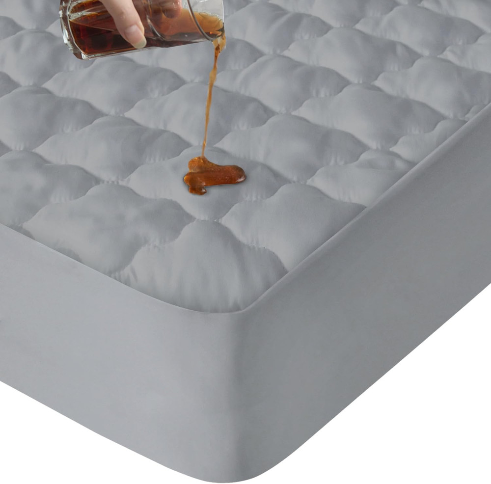 Almohadilla protectora King Mattres impermeable acolchada,