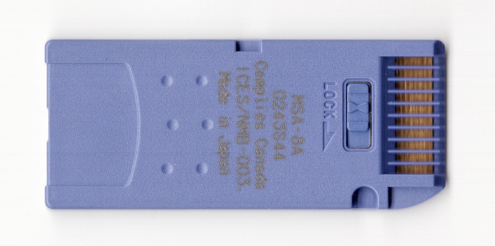 Sony Genuine Memory Stick 8MB MEGABYTE MSA-8A Camera Memory Card