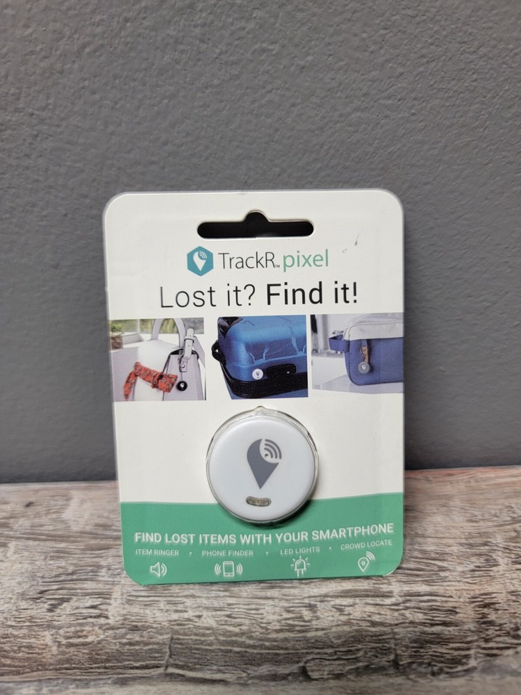 TrackR Pixel Bluetooth Tracking Device, Key Phone Finder, iOS/Android New -WHITE