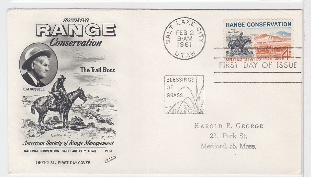 TurtlesTradingPost- Range Conservation- 1961 #1176 FDC  Fleetwood Cachet