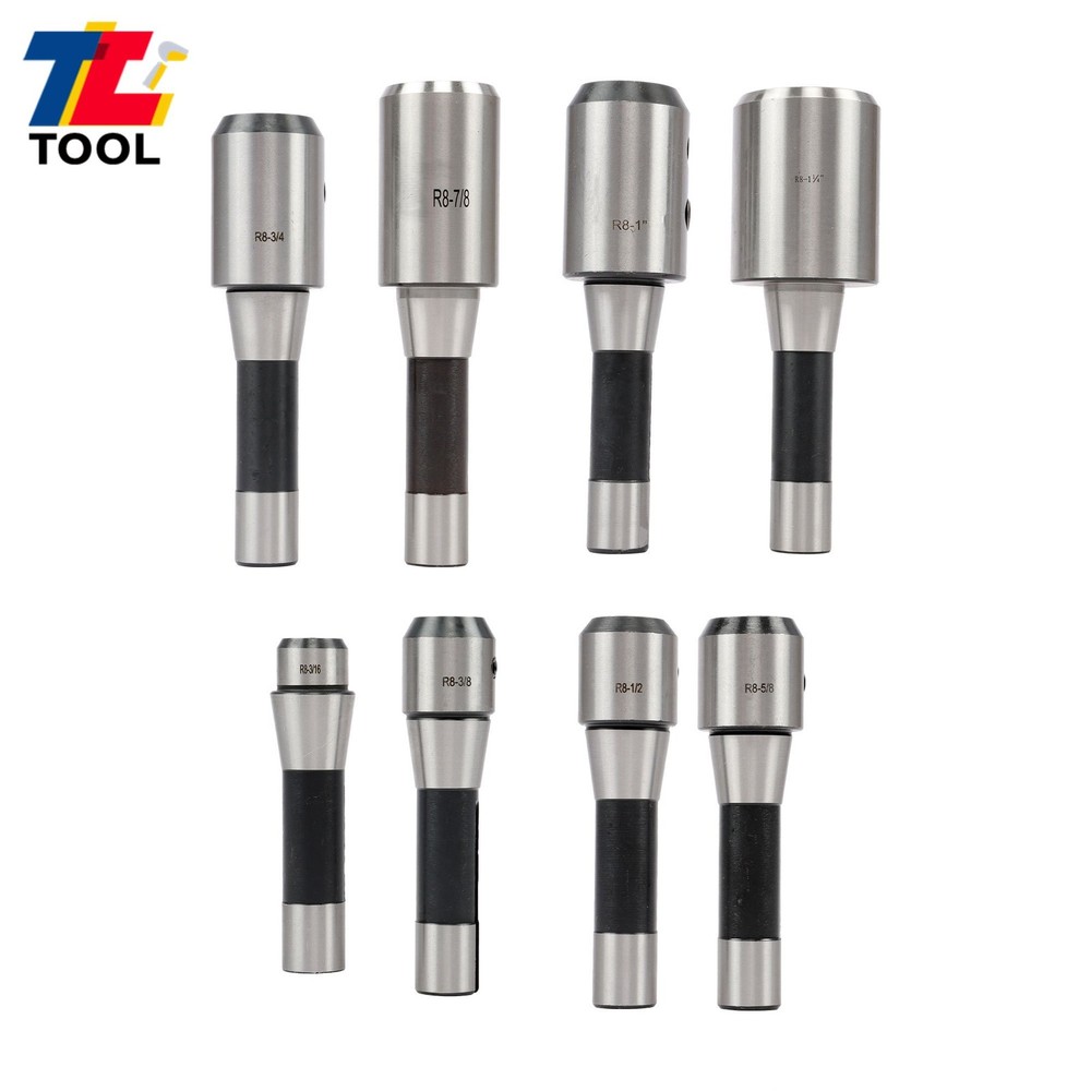 Precision End Mill Tool Holder R8 8 Pack Set for Milling Machine 202-5310