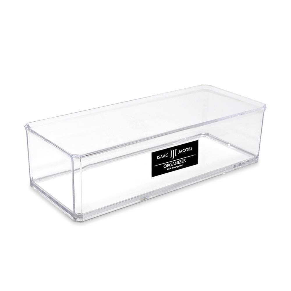 Clear Acrylic Rectangular Stackable Storage Organizer, (9"L x 3.5"W x 2.5"H) ...