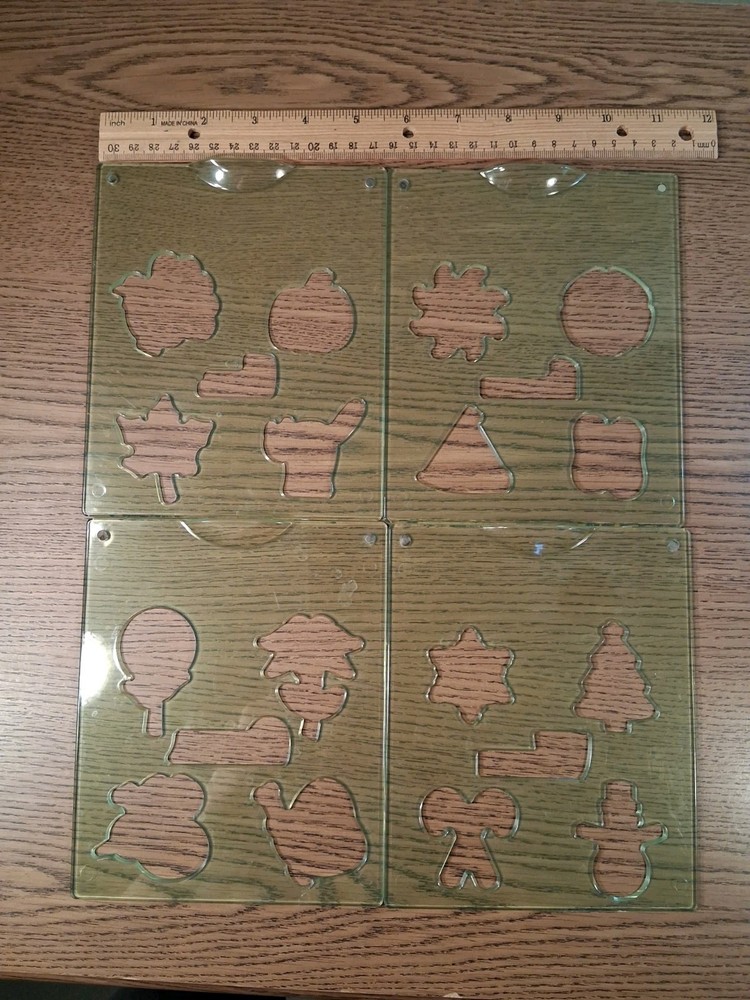 Fiskars 8 Piece Embossing Plate Set ~ Spring Summer Fall Winter 2007 Textures