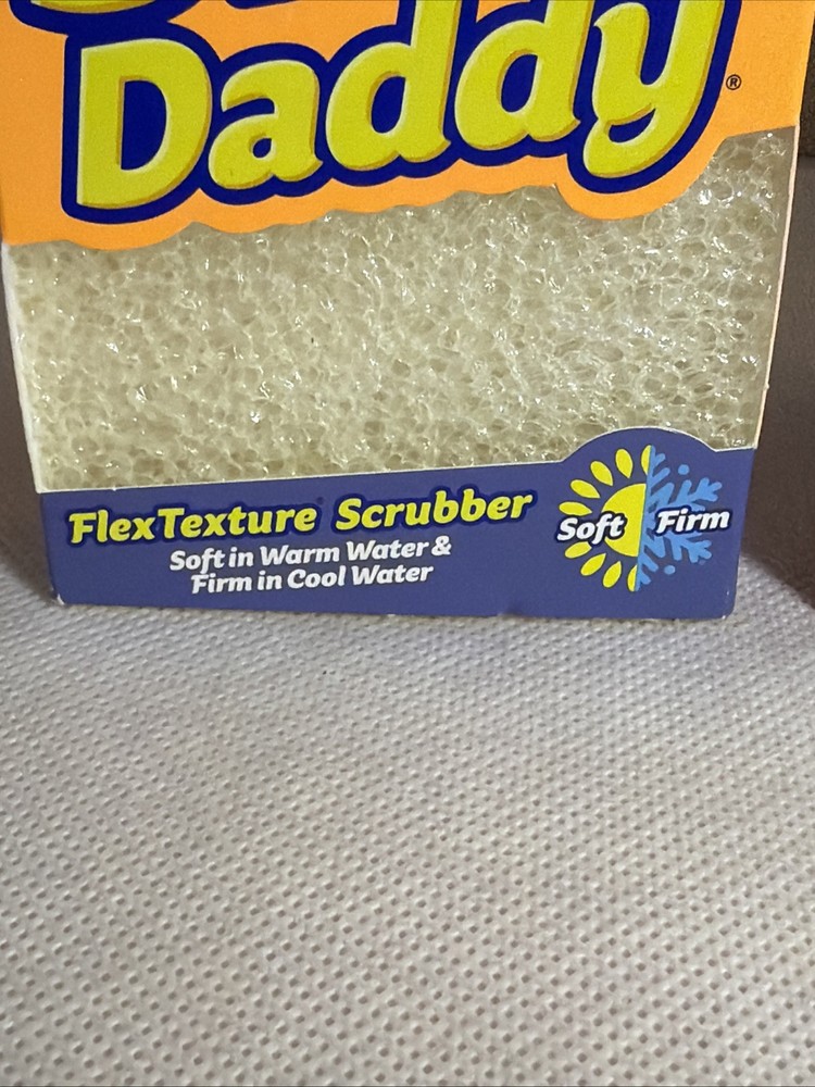 Scrub Daddy Big Daddy Flex texture Scrubber 2 Pack White