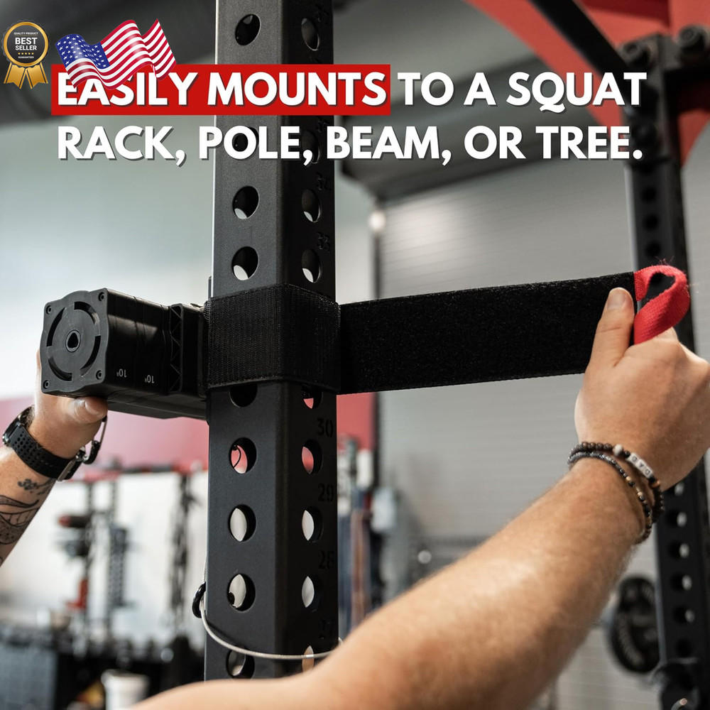 Pro: Home Gym Cable Machine Portable Workout System for Strength Training Comes