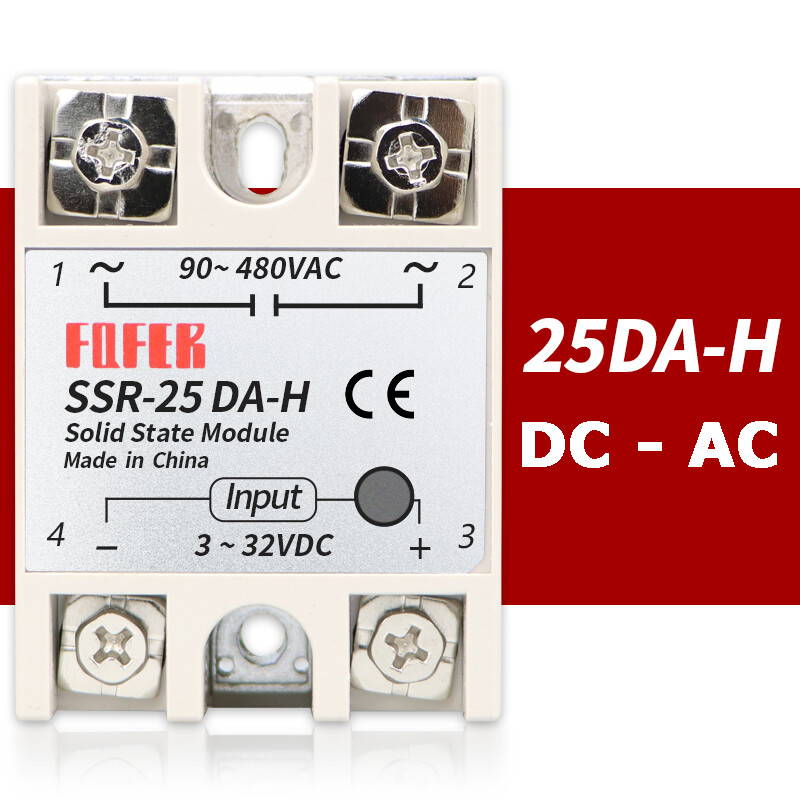 SSR Solid State Relay Module DA-H Single Phase DC - AC 3-32VDC 9-480VAC Relays