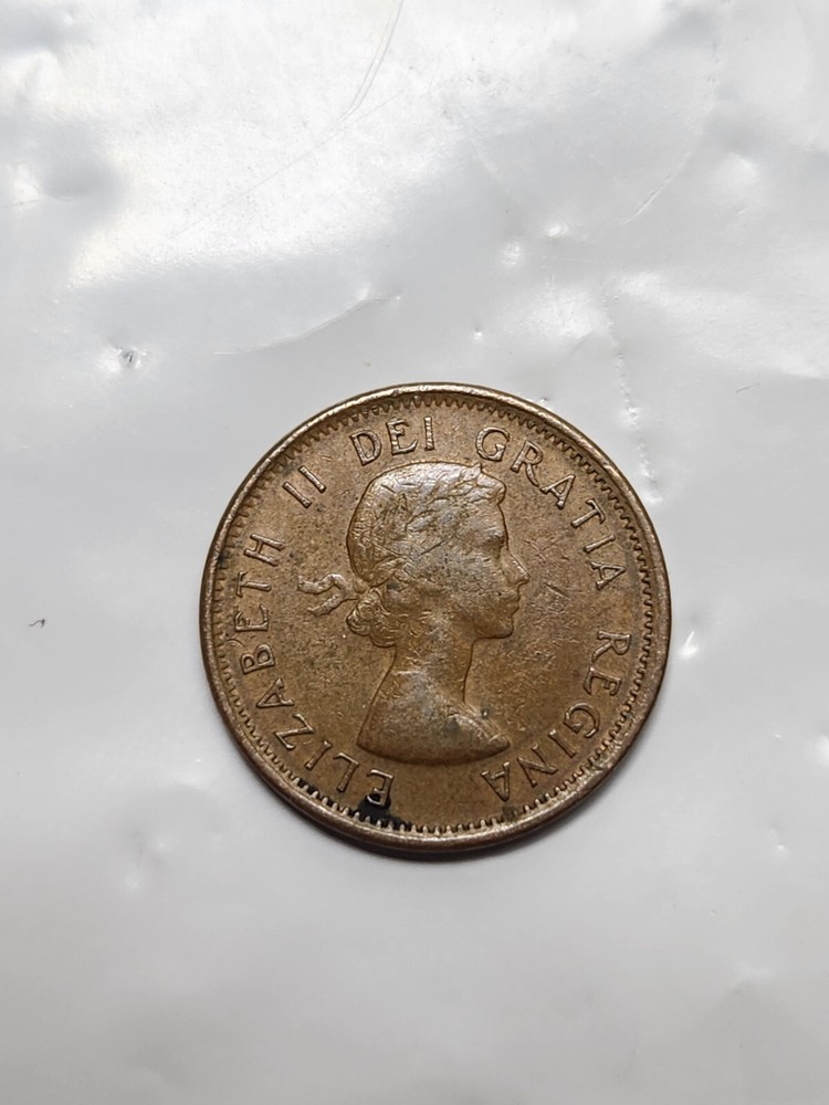 1962 Canada 1 Cent Queen Elizabeth II, Circulated