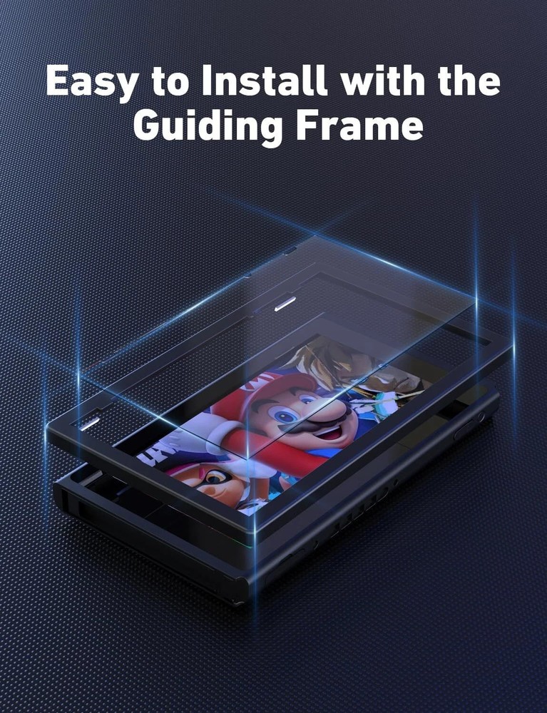 4-Pack Tempered Glass Screen Protector for Nintendo Switch OLED 7" HD Clear