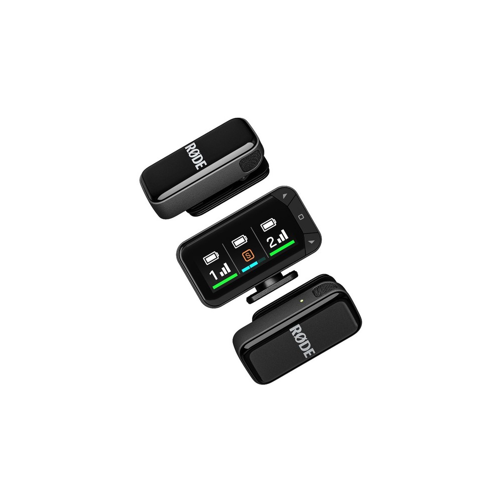 RDE Wireless Micro Camera Kit with Dual Clip-On Mics and Charging Case
