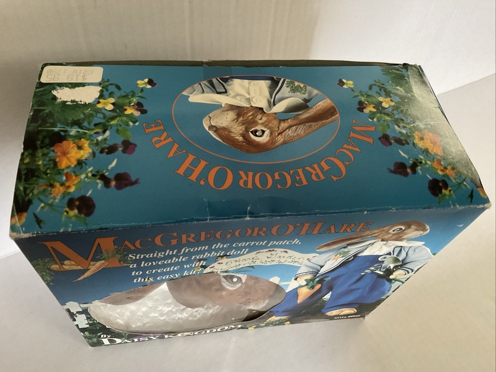 Daisy Kingdom MacGregor O’Hare Rabbit Doll Kit, Box Open