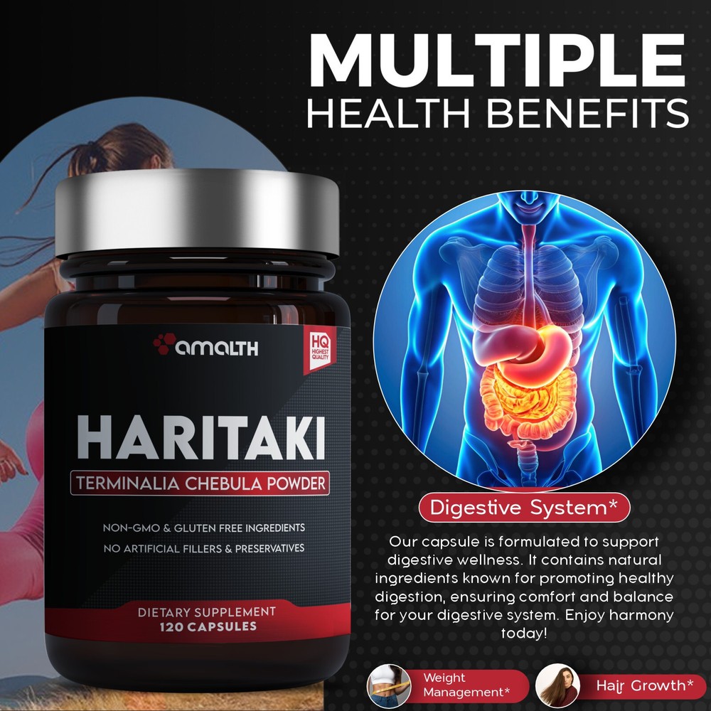 Haritaki Powder 120 Capsules