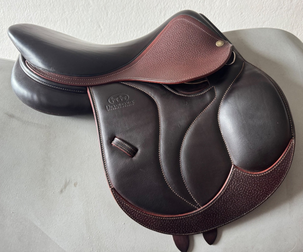 15.5" Devoucoux Biarritz K Child / Pony Saddle - 00 Flaps - MINT!