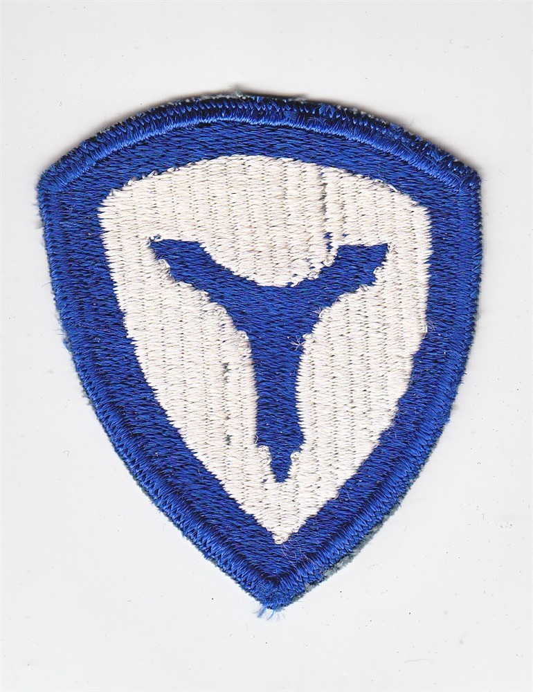 Army Patch: 3rd Service Command - cut edge, WWII era
