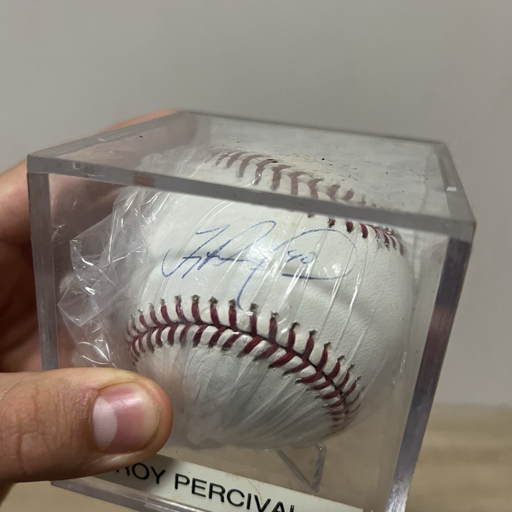 Troy Percival Signed Rawlings Baseball Autograph PSA Authenticated