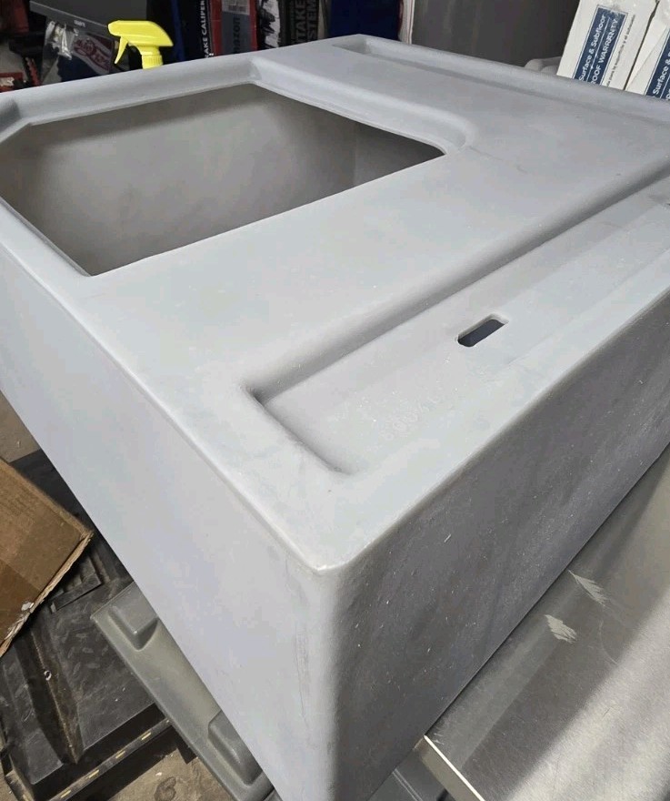 Wise Pontoon Corner Radius Corner Section Seat Base 25" Radius Corner Gray