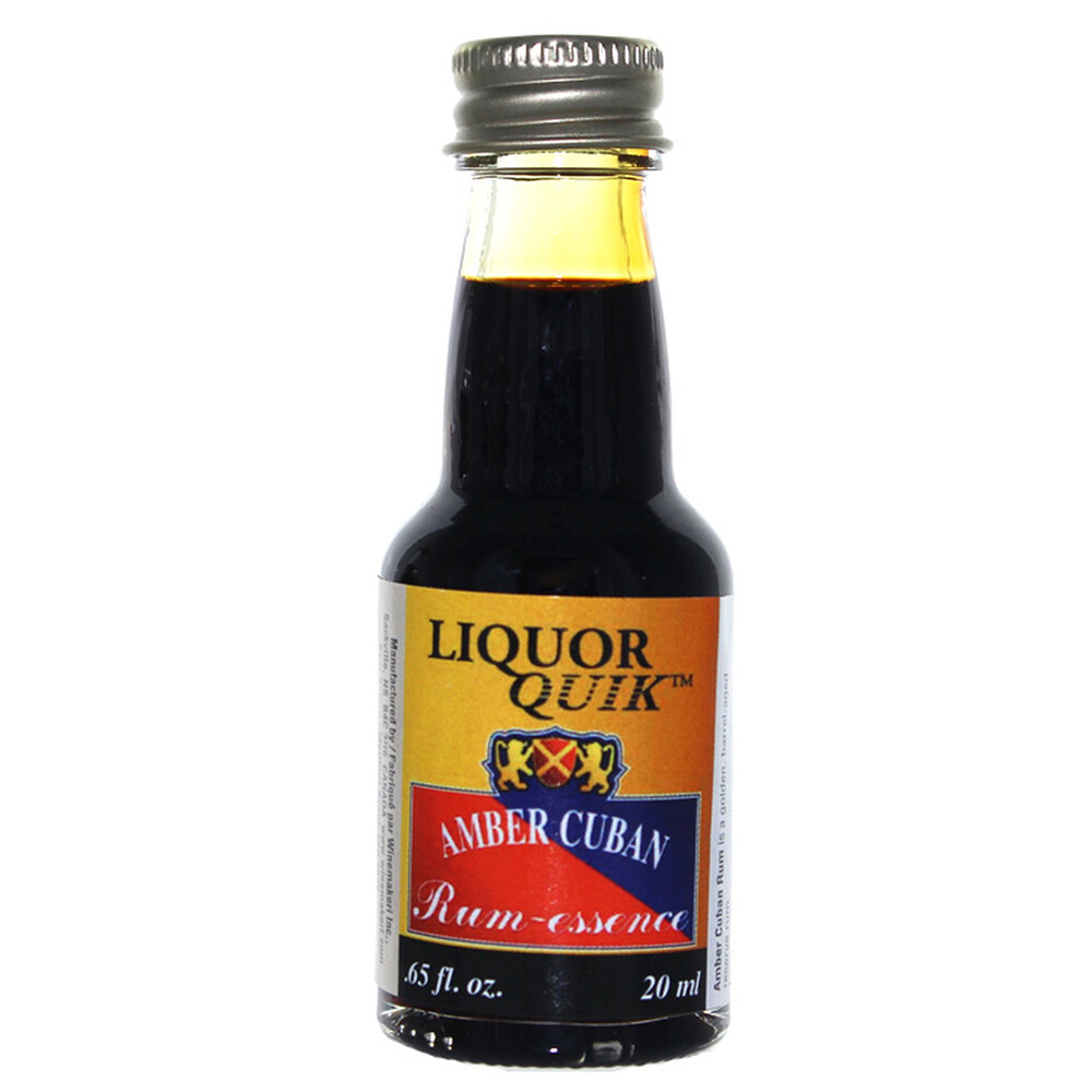 Liquor Quik Natural Rum Essence 20 mL (Amber Cuban Rum)