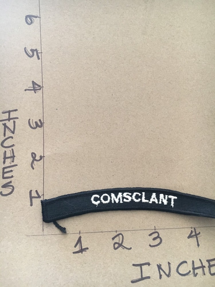 US NAVY SHOULDER STRIP TAB rocker Patch COMSCLANT