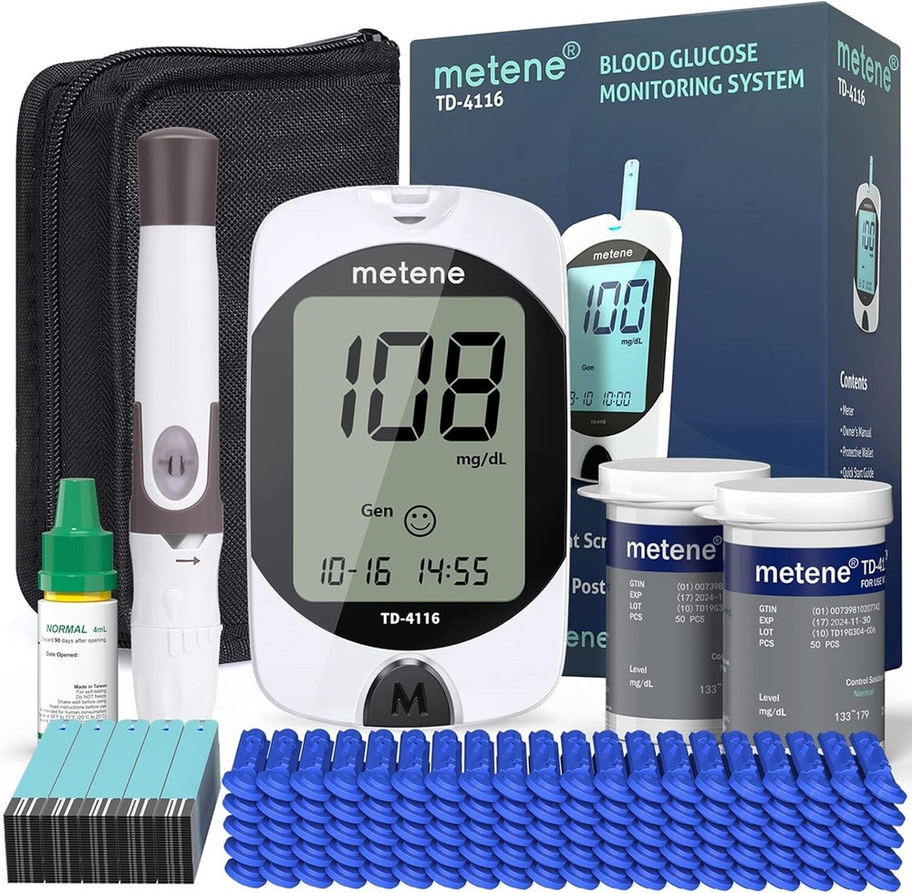 Precision Glucometer Kit - Advanced All-in-One - Large Display - Easy to Use