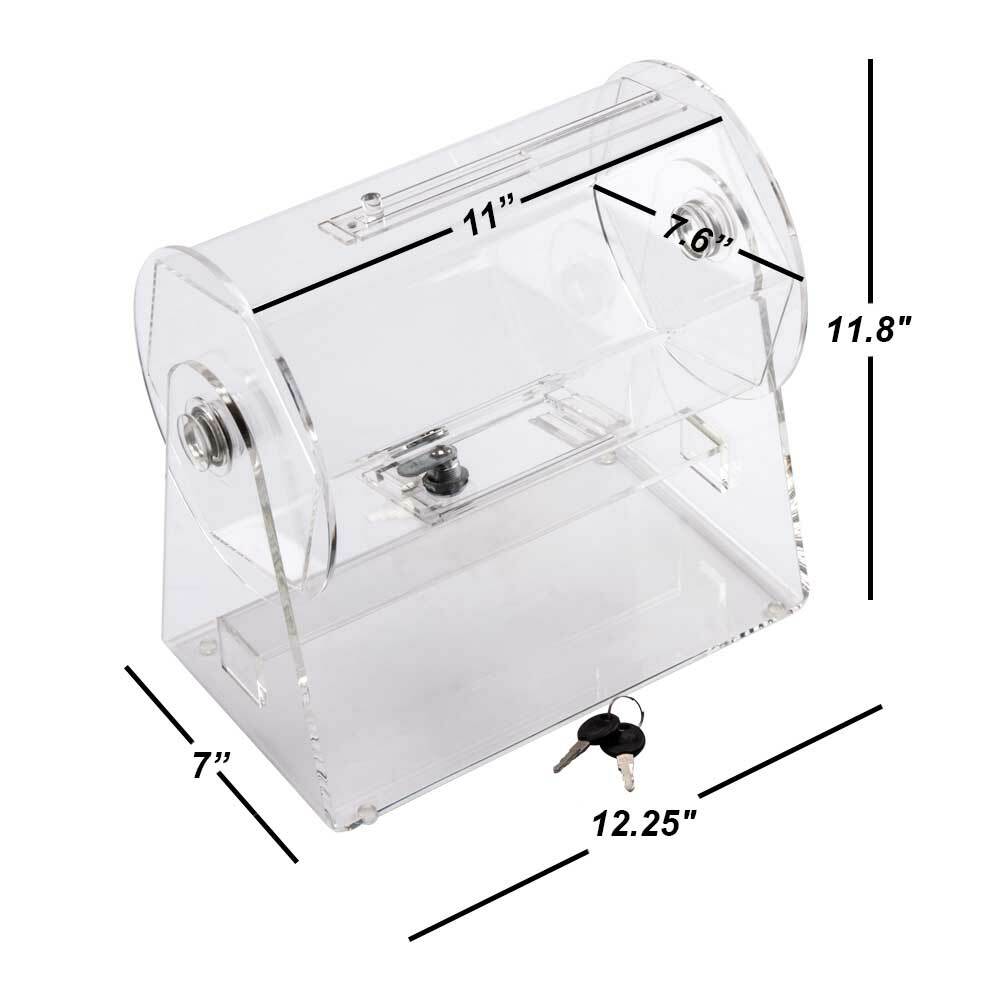 Used Small Acrylic Raffle Ticket Drum