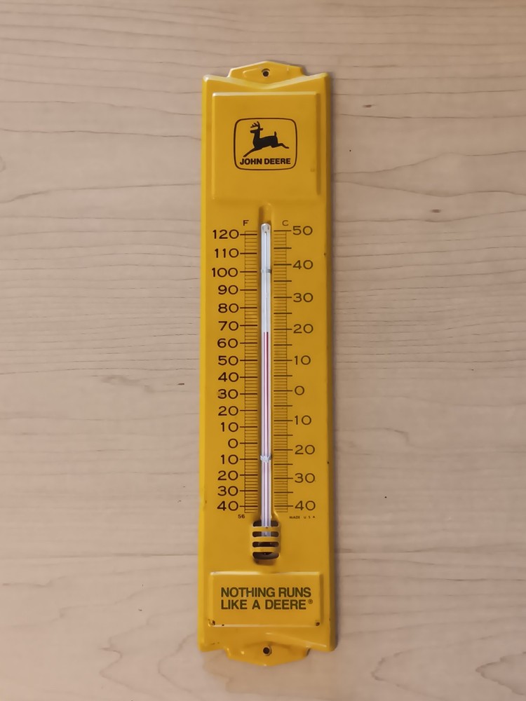 Vintage John Dèere Metal Thermometer