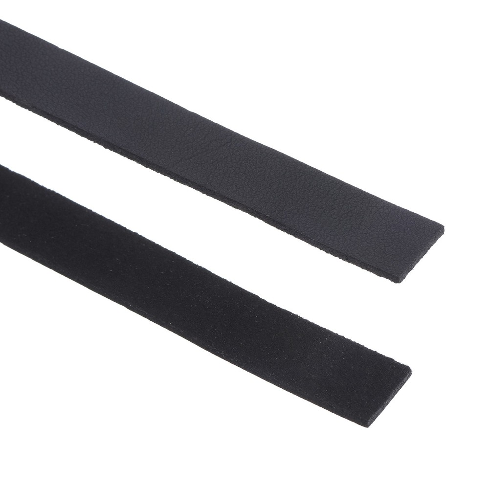 Leather Straps Strip Belt 1.2cm(0.5" Width) Leather Strips Black