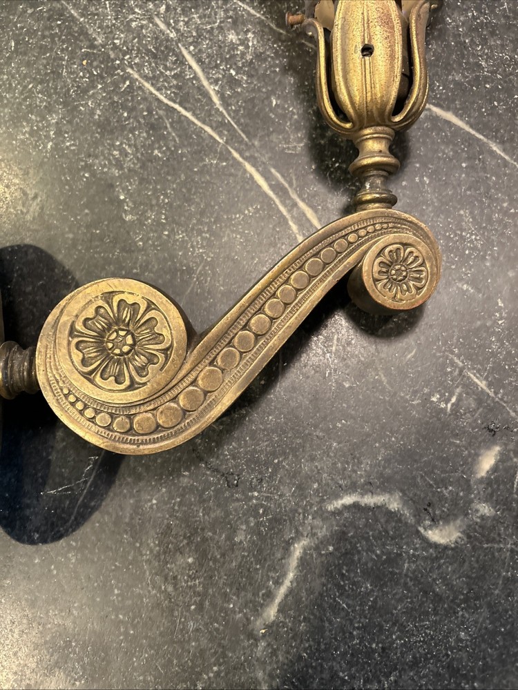 Fantastic Cast Brass Wall Light W Original NUART Shade
