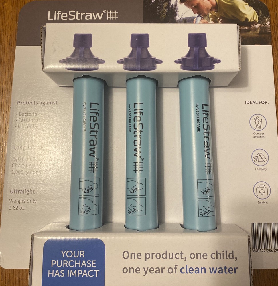 LIFESTRAW Personal Water Filter - 3 pack
