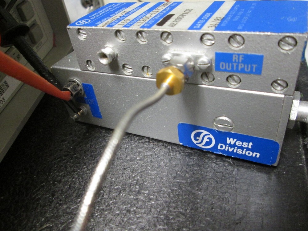X Band Source 11.2 to 11.77 GHz TESTED! Frequency Sources MS-77-25 RF Oscillator